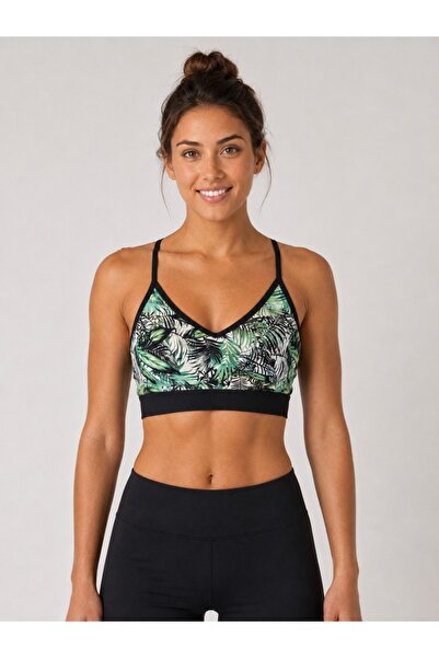 Derya Kurşun Basic Patterned Padded Bustier 529-010