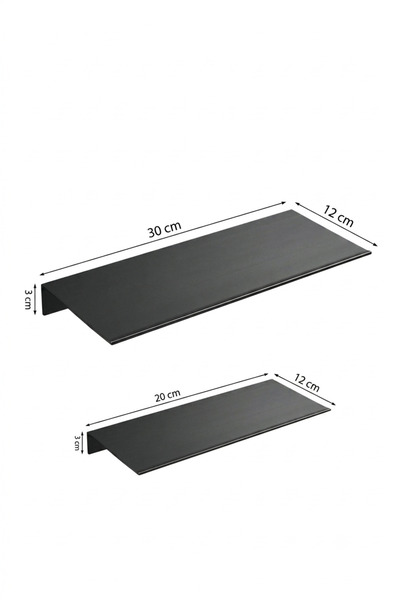 EVA METAL TASARIM 2'li Metal Raf Banyo Düzenleyici, Raf Duvar Rafı