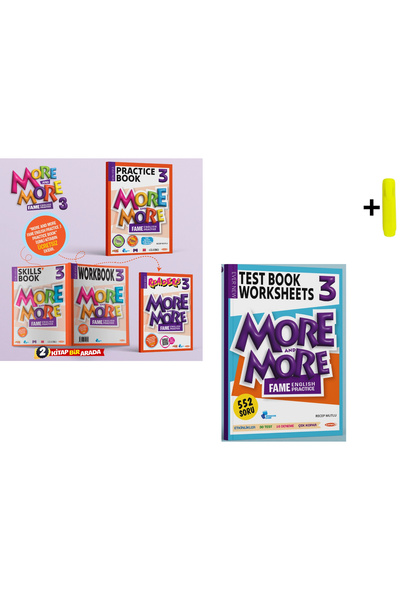 Kurmay ELT 3 More & More Practice Book + Workbook & Skills Book + Readers + T...