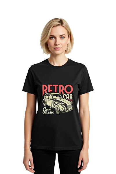 PayBuy Γυναικείο vintage μπλουζάκι με στάμπα αυτοκινήτου με κοντό μανίκι 100%...