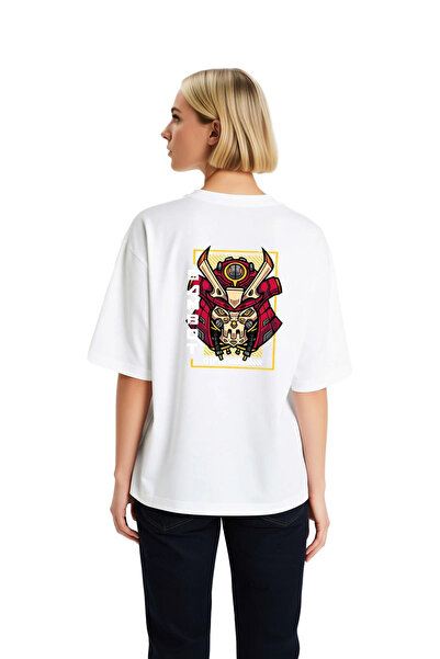 PayBuy Tricou supradimensionat pentru femei, cu imprimeu artistic, cu craniu ...