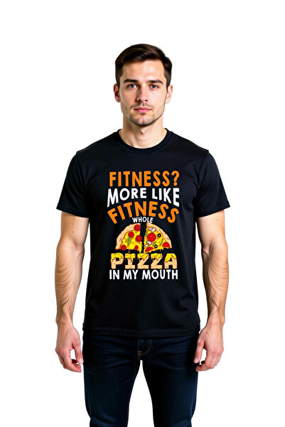 PayBuy Tricou cu imprimeu umoristic pentru bărbați, cu tematică pizza, cu mod...