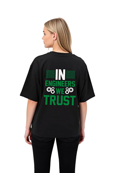 PayBuy We Believe in Engineers Printed Women's Oversize T-Shirt