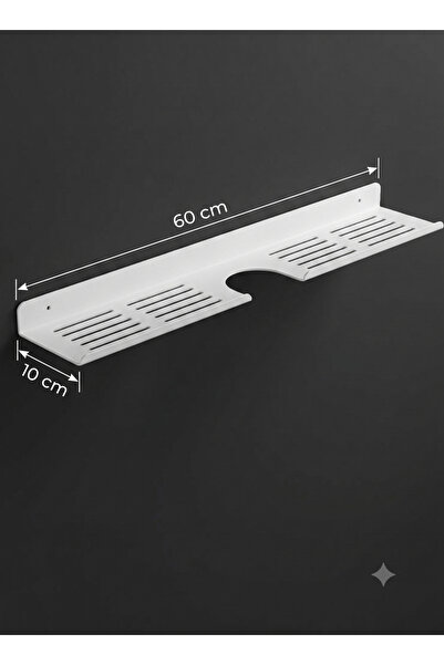 EVA METAL TASARIM Çok Amaçlı Lavabo Üzeri Düzenleyici, Banyo Rafı, Raf 60 Cm