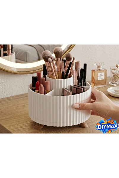 DIYMaX منظم مكياج دوار 360 درجة لتنظيم مستحضرات التجميل