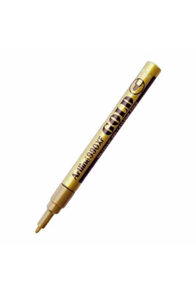 NO NAME قلم ماركر ذهبي معدني من Artline 990XF