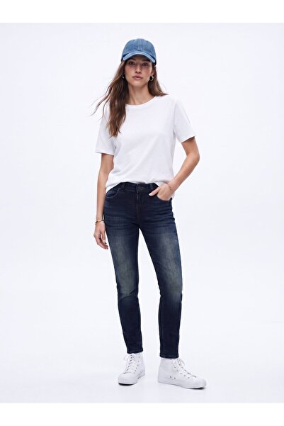 Ltb Nicole Slim Fit Mid Waist Mid Indigo Jean Pants