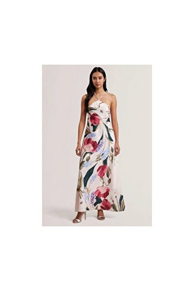 Ted Baker Maxi Φόρεμα για Γάμο / Βάπτιση Ροζ Floral