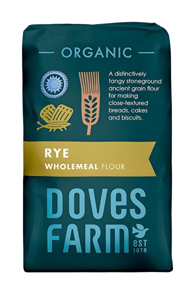 Doves Farm Organic Wholemeal Rye Flour - 1 Kg