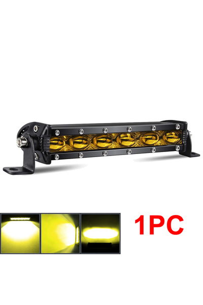 Choice 1 قطعة 8 بوصة صفراء 8D 8" 12 فولت 24 فولت شريط إضاءة LED رفيع للغاية ل...