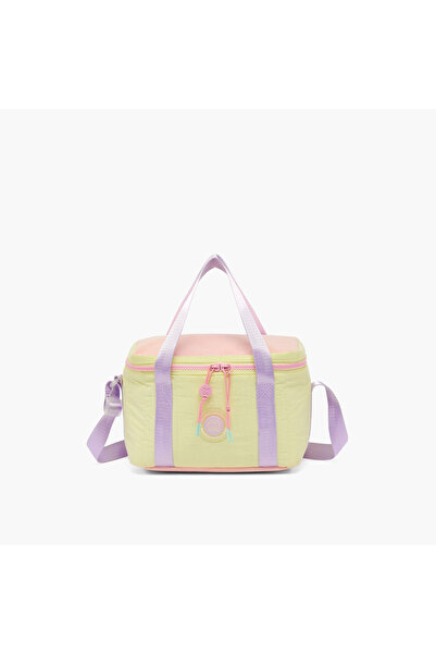 Marshmallow Applique Detail Lunch Bag for Girls 8-13 Years with Zip Closure