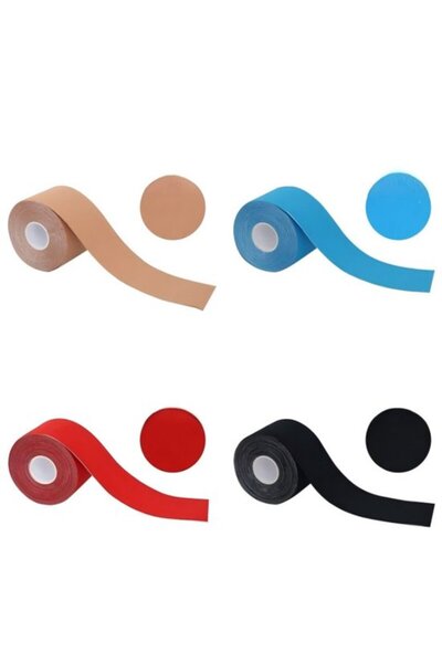 Morvena Picks Bandă kinesiologică sportivă - Pachet de 4 - 5 cm x 5 m - kines...