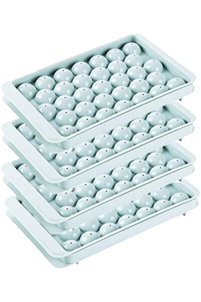 STARSTAR Mini ice cube trays (4 pieces) with lids, made of silicone for easy ...