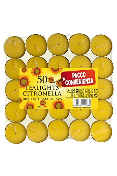 LCA Set 2 x 50 Lumanari Pastila Citronella, 4 Ore