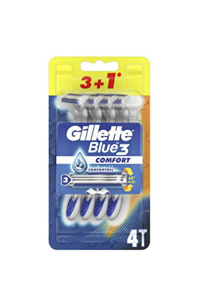 Gillette Aparat de Ras cu 3 Lame - Blue 3 Comfort, 4 buc