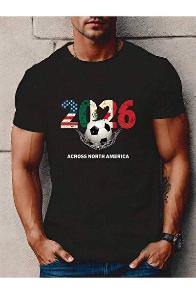 21JNRY 2026 Soccer Across North America Men's 180g T-Shirt - Perfect For Memo...