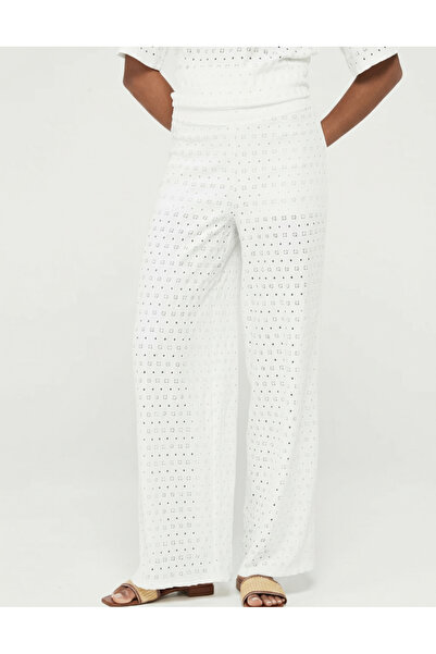 Merlot Ecru Brode Lined Trousers