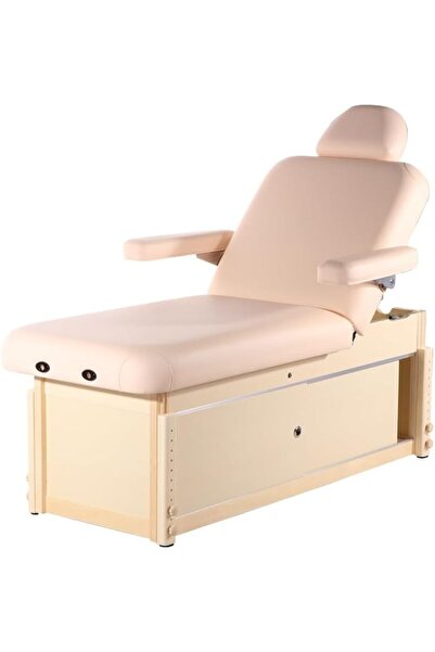 Master Massage MASTER Tilt Sturdy Stationary Massage Table with Storage, Beec...