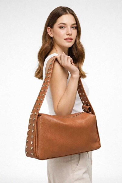 WİKİDAYS.S MODA TRENDİ Staple Detailed Leather Women's Shoulder Bag - Stylish...