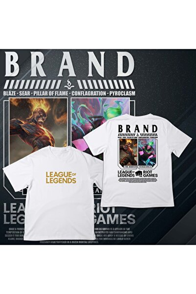 EZ Design League of Legends -Brand- Printed Oversize T-Shirt