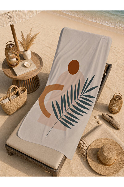 Evmila Maximalist Flamingo Tropical Patterned 70X150 Beach Towel - Digital Pr...