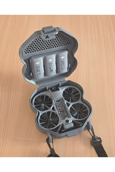 3D snaxx DJI Neo 2 Uyumlu Drone Sert Koruma ve Taşıma Kutusu – 3 Batarya Bölm...