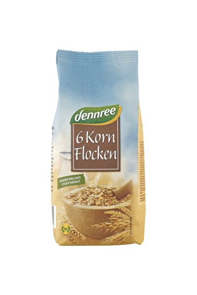 Dennree Fulgi organici din 6 cereale, 500g