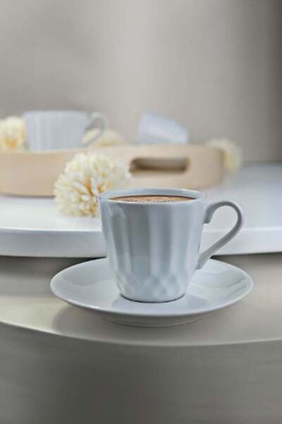 Kütahya 6 Cup Set 80 Cc Porcelain