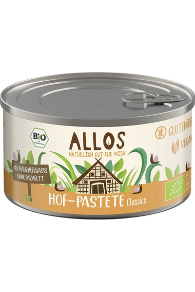 Allos Pate clasic de legume, bio, fără gluten, 125g