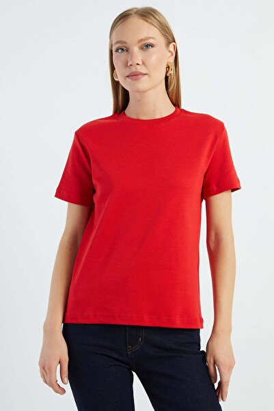 Fulla Moda Basic Crew Neck Casual T-Shirt