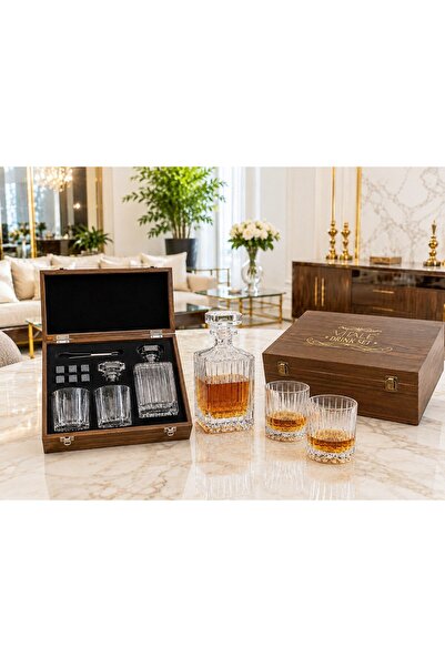 Vitale Ahşap Kutulu Viski Seti