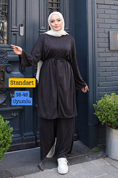 Balenbi Set Hijab cu tunică lungă din țesătură Cupra Pike pentru femei 1233