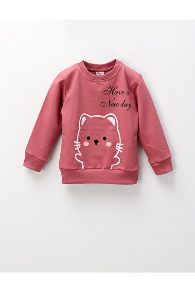 MiniKids Bluza Have a New Day, roz-prafuit