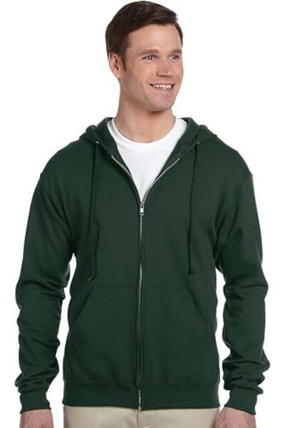 Jerzees mens Fleece Full-Zip Hooded Sweatshirt Hooded Sweatshirt