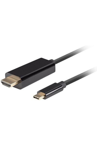 Lanberg Καλώδιο HDMI Αρσενικό σε USB-C Αρσενικό 1μ Μαύρο Κωδικός: CA-CMHD-10C...