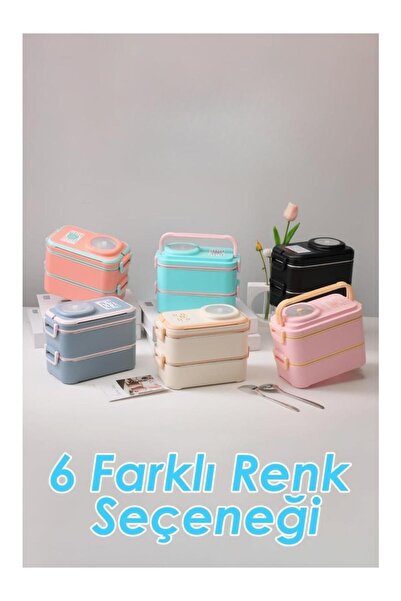 Vagon Vagonlife Lunch Box 1200 ml (Mixed Color 1 Piece)