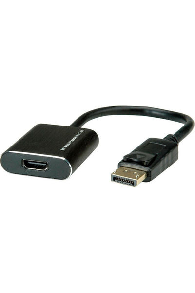 Roline Προσαρμογέας Μετατροπέας DisplayPort αρσενικό σε DisplayPort / HDMI θη...