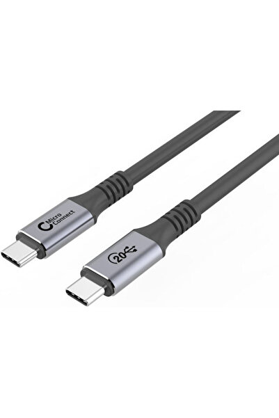 MicroConnect Καλώδιο βίντεο USB 3.2 USB-C Αρσενικό σε USB-C 100W PD Μαύρο 2μ ...
