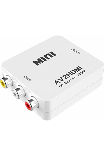 POWERTECH Μετατροπέας RCA θηλυκό σε HDMI θηλυκό Λευκό 1 τεμάχιο CAB-H119