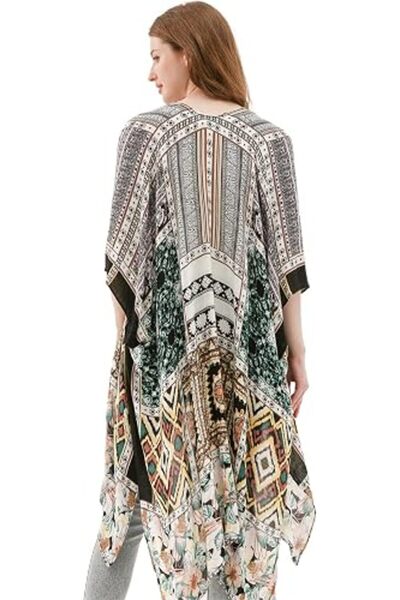 Moss Rose Women's Beach Cover up Swimsuit Kimono Cardigan with Bohemian Flora...