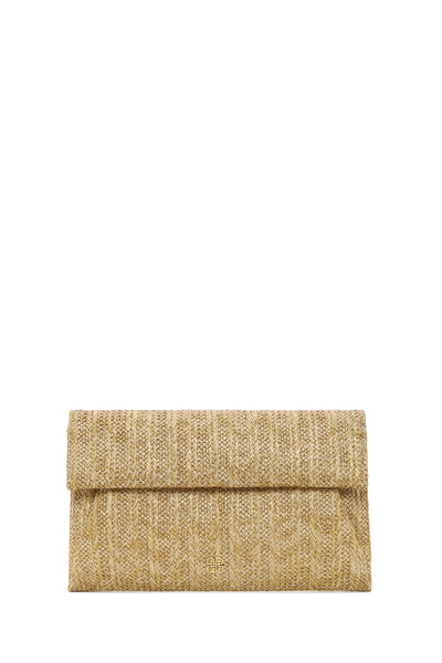 Derimod Women's Beige Straw Portfolio Bag 26Sbd2220M7