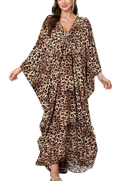 YouKD Summer Long Kaftan Bohemian Beach Kimono Swimsuit Cover Up Plus Size Dr...