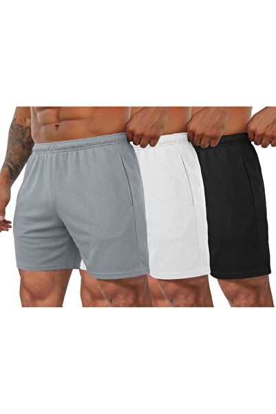 COOFANDY شورت رياضي رجالي للتمرين، شورت شبكي خفيف الوزن لكمال الأجسام والتدريب