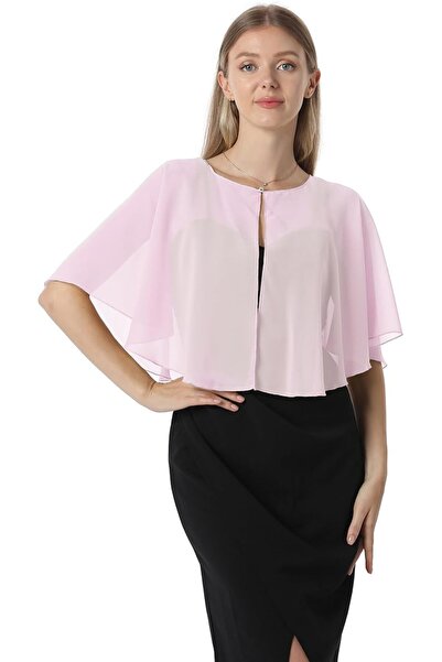 GENERAL Chiffon Capelet Soft Shawls and Wraps for Dresses Womens Accessories ...