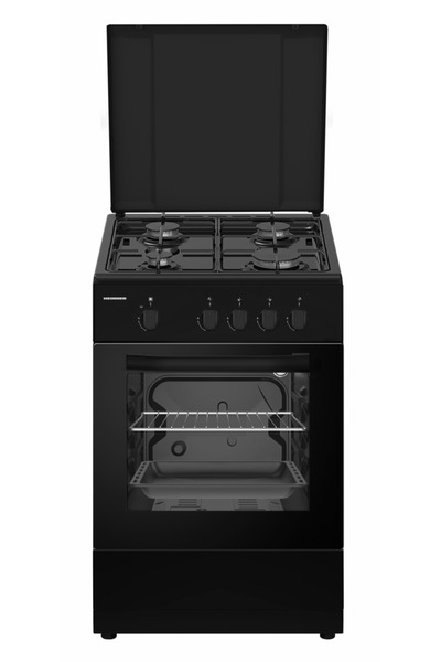 Heinner HFSC-SME50BK 50x55 εκ. Ελεύθερης τοποθέτησης Κουζίνα υγραερίου, 4 εστ...