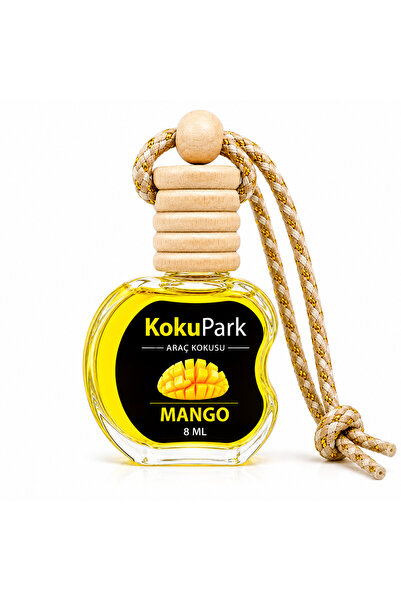Mango 8 ML Cam Şişe Araç Kokusu – Premium Ahşap Kapaklı Oto Parfümü