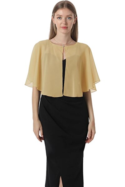 GENERAL Chiffon Capelet Soft Shawls and Wraps for Dresses Womens Accessories ...