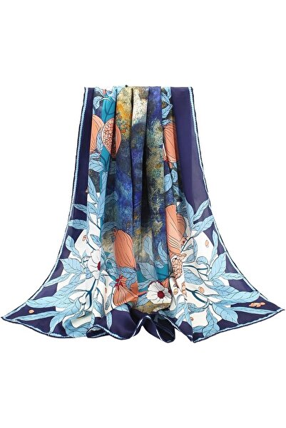 andantino 100% Silk Scarf 43" Large Square Lightweight Headscarf& Shawl–Women...