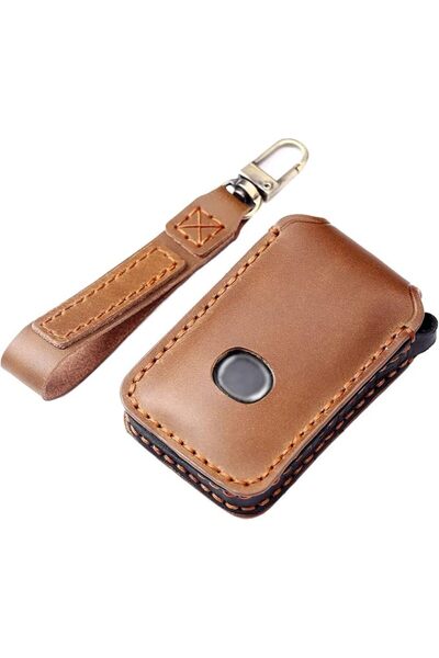 GENERAL 4 Button Genuine Leather Remote Key Fob Case Cover Compatible with 20...