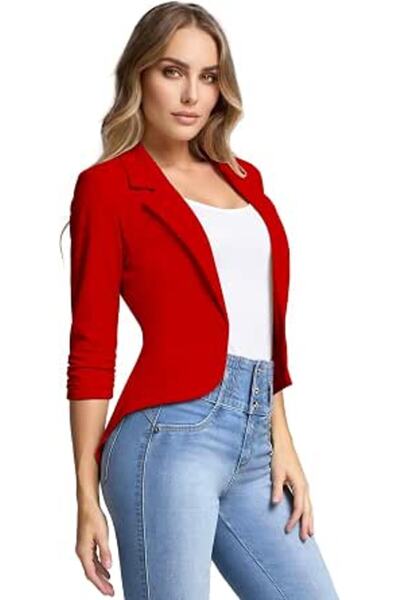 Hybrid & Company womens Classic Classic | Classic peplum silhouette, double l...